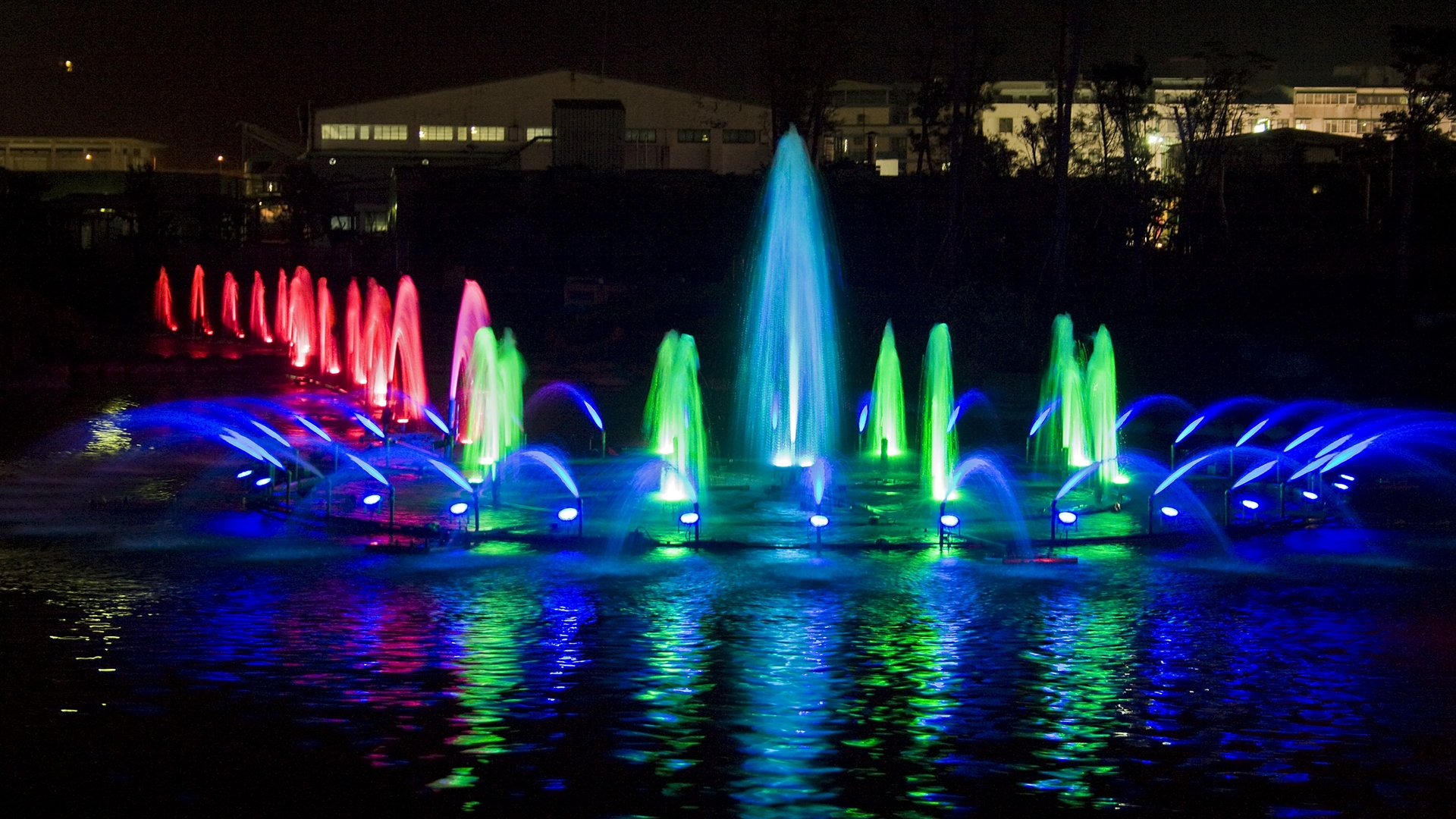 新店裕隆城公園水舞