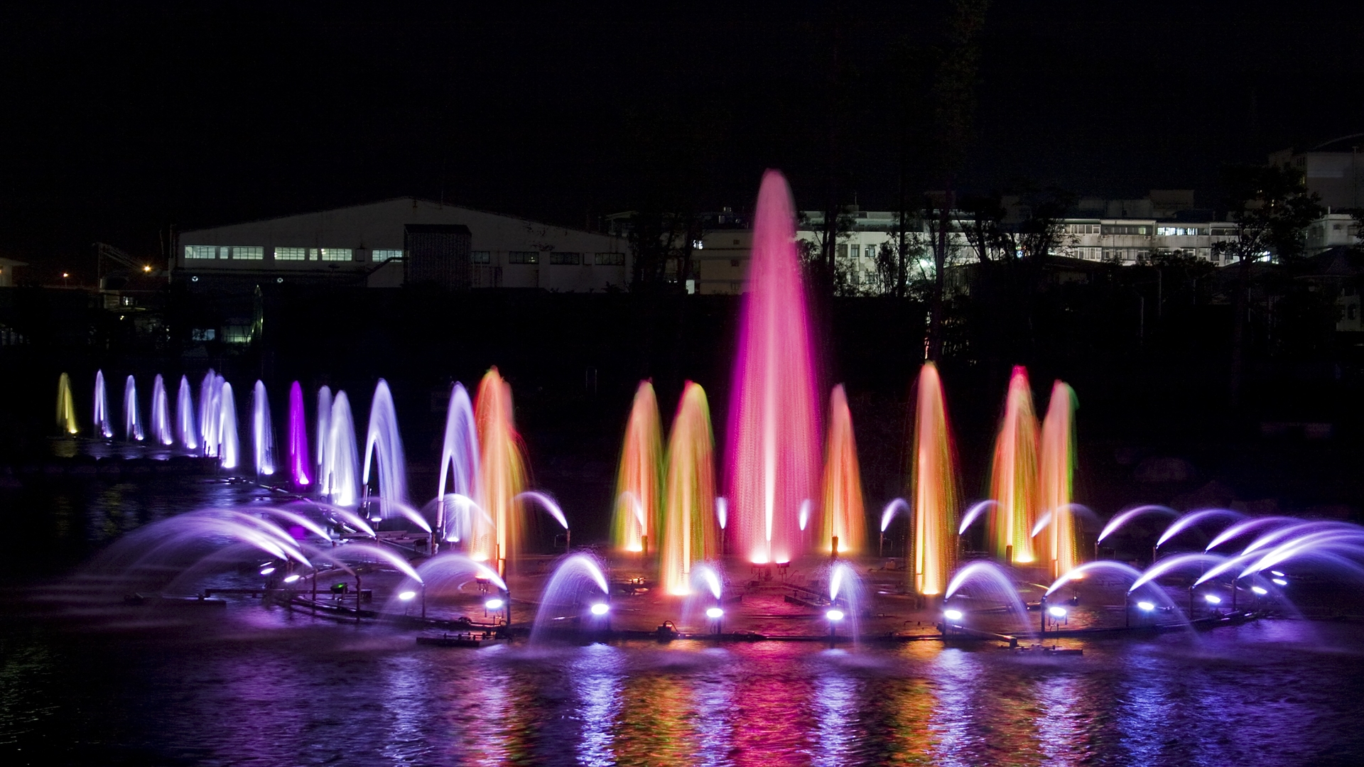 新店裕隆城公園水舞