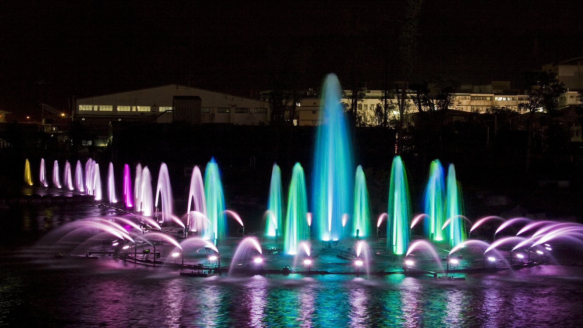 新店裕隆城公園水舞